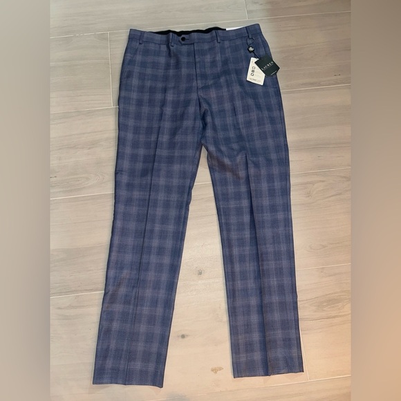 Lauren Ralph Lauren Men's Edgewood Plaid Classic Fit Suit Pants Wool Blend